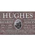 28″ x 16″ x 4″ Flat Headstone