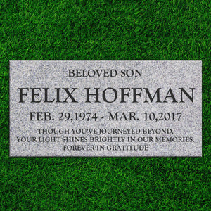 20″ x 10″ x 6″ Pillow Top Headstone | Signature Headstones