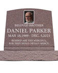 20″ x 10″ x 16″ Slant Headstone with 24″ Base