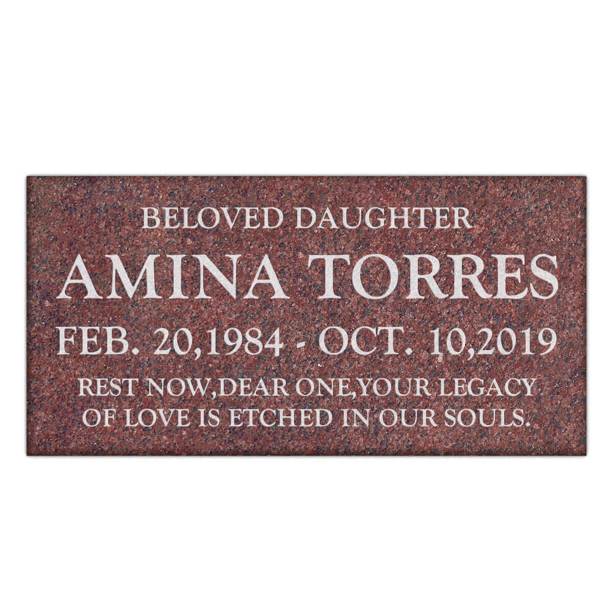 24″ x 12″ x 4″ Flat Headstone