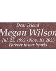 30″ x 12″ x 6″ Pillow Marker Headstone