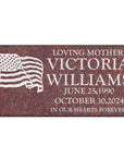 20″ x 10″ x 6″ Pillow Marker Headstone