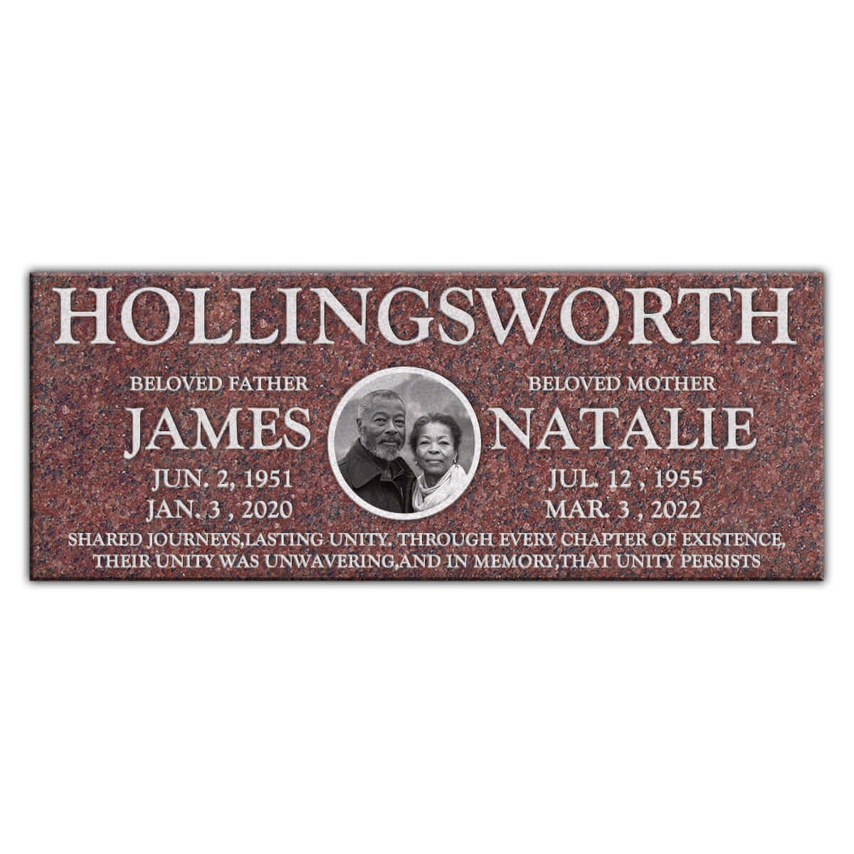 36″ x 14″ x 4″ Flat Headstone Grave Marker For Sale