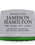 24″ x 10″ x 16″ Slant Headstone